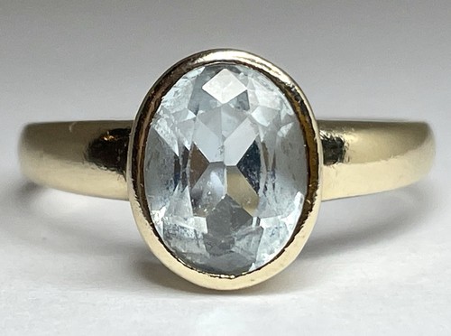 Vintage 9ct gelbgold oval - 9ct,