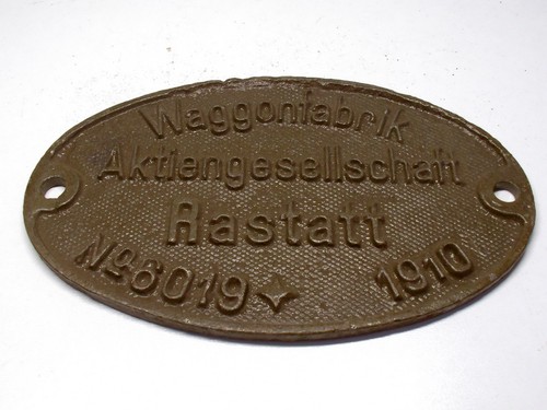 Schild waggonfabrik - schild,