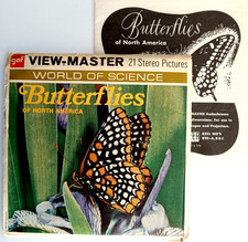 3x VIEW-MASTER 3D REEL ⭐ BUTTERFLIES of NORTH AMERICA ⭐ Stereo B610