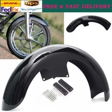21" für Harley Touring Electra Street Road Glide Bagger Wrap Black Frontfender