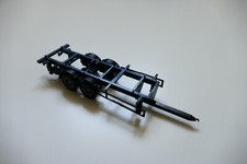 2-Achs Tandem-Anhänger- Fahrgestell Chassis, schwarz, Bastelware, AWM