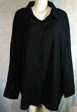 BOOHOO  SCHWARZ  EDLE  LANGE TUNIKA BLUSE Gr.  58 60 62