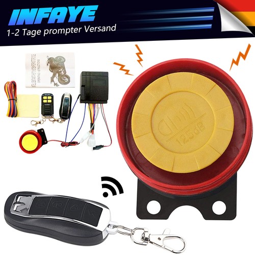 12v motorrad alarmanlage mit - 12v,