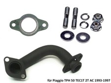 Auspuff Krümmer Offen + Dichtung für Piaggio TPH 50 TEC1T 2T AC 1993-1997