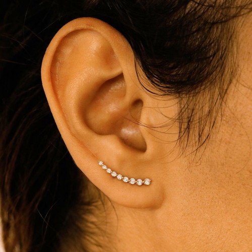 Diamant ohr stecker - ohr, crawler