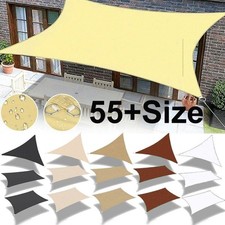 Sonnensegel WASSERDICHT Sonnenschutz Windschutz 98% UV-Schutz Dreieck Rechteck