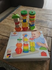 Eichhorn Steckwürfel – Motorikspielzeug aus Holz für Babys 