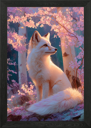 Gerahmtes wandbild fuchs - fuchs, im
