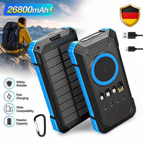 Tragbar solar power bank - solar,