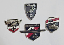 4x Wehrmacht-Abzeichen WWII – Luftwaffe Panzertruppe Kriegsmarine  Luftwaffe