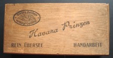 alte leere Zigarren Schachtel Holz Havana Prinzen Diplomaticos mit Bleistiften