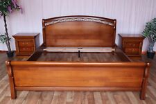 Nr.1969 Dall Agnese - Mozart Bett, 2 Nachttische Nussbaum Massiv