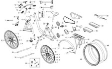 SFM / Sachs Schutzblech hinten Advanced Plus P240050042 Saxonette AdvancedPlu...