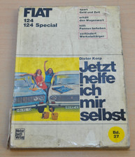 FIAT 124 Normal Spezial Motor Bremse Vergaser Elekt. Reparaturanleitung JHIMS 27