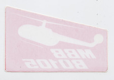 MBB BO 105 Hinterglasaufkleber