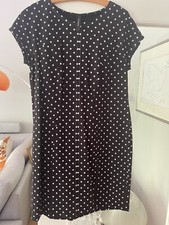 NEU  Marc Cain Kleid schwarz weiße Punkte Gr.44 N6 kurzer Arm Etuikleid NP 299 €