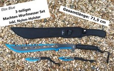 NEU blau schwarzes Macheten +