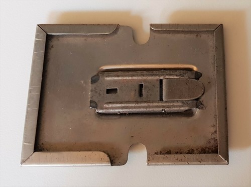 Blech fahrkarten halter - blech,