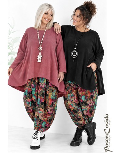 Lagenlook fleece pullover - lagenlook,