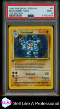 MACHOMEI-HOLO 1ST EDITION POKEMON GERMAN 1999 8 PSA 9