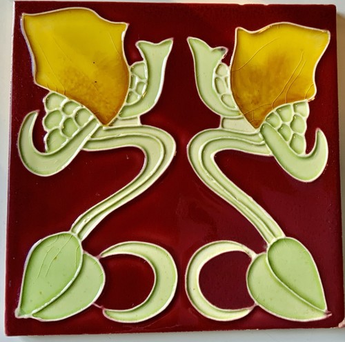Original jugendstil fliese - original, jugendstil-fliese