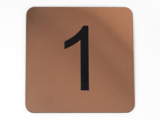 Türschild Hausnummer Groß | Kunstoff | selbstklebend, personalisierbar