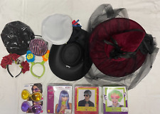 Foto Requisiten Fotobox Jugendweihe Hochzeit Geburtstag 12tlg Perücke Haarreif