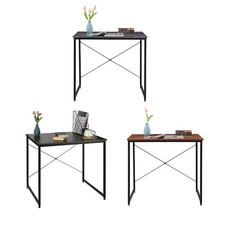 Schreibtisch Computertisch 80x60cm Stahlholz PC Bürotisch Arbeitszimmer Esstisch