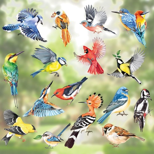 Fensterdeko vögel - fensterdeko,