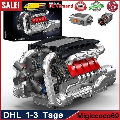 Mould king 10203 - mould, v8-motor