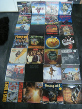 28 Lp Metallica Vertigo Swirl SODOM RUNNING WILD IRON MAIDEN GUNS N ROSES usw