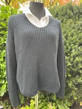 Marc Cain Pullover Strick schwarz Gr. 36 S N1 Baumwollmischung neu