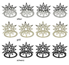 4er Set Kerzenringe Eisblume