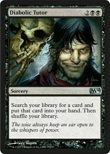 Diabolic tutor magic 2014 - 2014, [