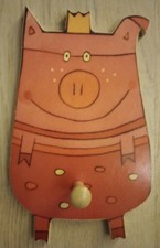 JAKO-O Garderobenhaken Schwein mit Krone Wandgarderobe