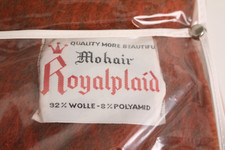 Royalplaid Mohair Decke Wolle 140cm x 180cm Angoraziege warm weich Kariert