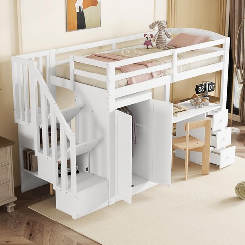 90x200cm hochbett kinderbett - 90x200cm,