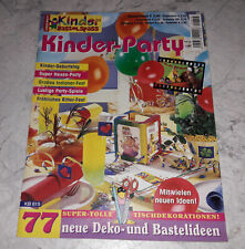 Bastelspass Kinder-Party Heft + Vorlagenbogen Deko-Ideen Party-Spiele Geburtstag
