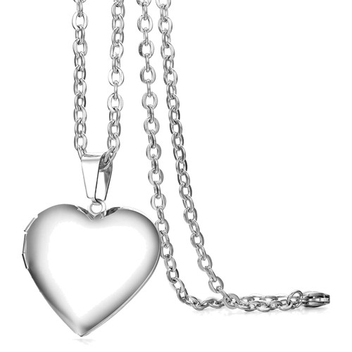 Herz kette edelstahl anhänger - kette,