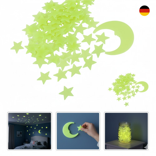 Leucht sterne mond set - sterne,