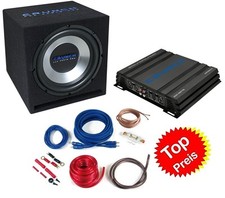 CRUNCH CBP-500 CAR HIFI ANLAGE mit BASSKISTE 2-Kanal VERSTÄRKER KABELSET