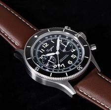 Sugess Pilot Watch Chronograph Mechanical Crystal Sapphire luxury fancy men gift