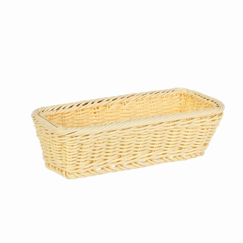 Flacher rattankorb abgerundete - flacher,