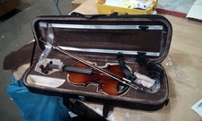 4 String 4/4 Full Size Violin Kit Solid Wood Violin Ebony Maple Spruce Fittings 