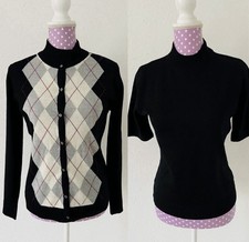 Damen Strickjacke und Bluse