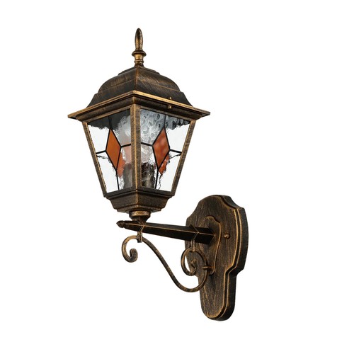 Wandlampe außen kupfer glas - kupfer,