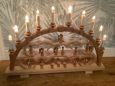 Schwibbogen mit Engeln Weihnachten Erzgebirge Lichterbogen elektrische Kerzen