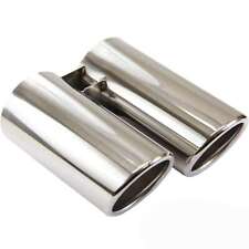 EDELSTAHL Auspuffblende Endrohr Duplex passend für BMW 3ER E90 E91 E92 E93