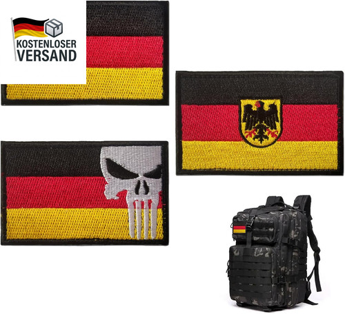 3er set deutschland patch - set,
