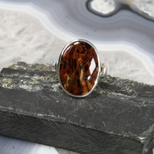 Pietersit ring 925er silber - pietersit, ring,